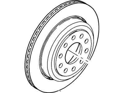 3W1Z-1V125-AB Ford Rotor Assembly, Rear Illustration 1 of 1