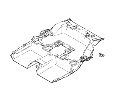 BA8Z-7413048-AA Ford Carpet - Rear Seat Back Illustration 1 of 1