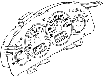 Mercury 6L8Z-10849-SB Instrument Cluster