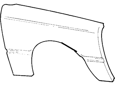 Mercury F23Z16005B Fender Assembly - Front