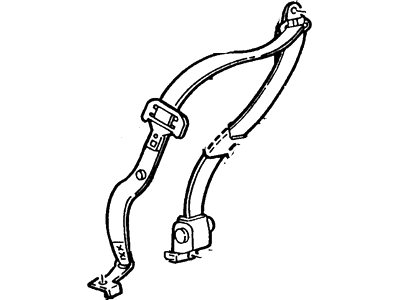 Ford F67Z-10611B08-B Seat Belt Assembly