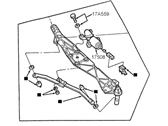 Mercury Villager Wiper Motor - YF5Z-17508-CA Wiper Motor
