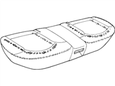 Lincoln Continental Seat Cushion - XF3Z54600A88AA Seat Frame, Rear