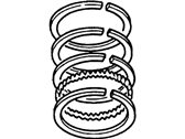 Mercury Cougar Piston Ring Set - 2S7Z-6148-AA Piston Rings