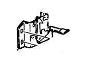 Mercury Cougar Hood Latch - F8RZ-16700-CA Lock