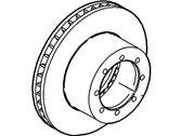 Ford E-250 Econoline Brake Rotor - F6UZ-2C026-AA Rotor, Rear