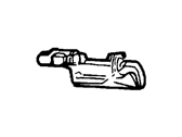 Lincoln Continental Exterior Door Handle - F8LZ-6322405-AA Handle, Outside, Driver Side