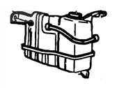 Lincoln Blackwood Coolant Reservoir - 3L3Z-8A080-AA Expansion Tank
