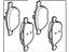 Ford 4S4Z-2001-AA Kit - Caliper Brake Pad Ford 4S4Z-2001-AA Kit - Caliper Brake Pad