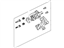 Ford 6E5Z-2V553-CRM Caliper Assembly - Brake - Less Pads, Driver Side Ford 6E5Z-2V553-CRM Caliper Assembly - Brake - Less Pads, Driver Side