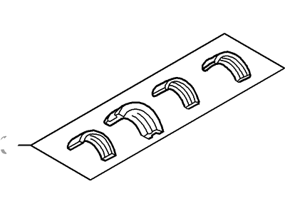 Ford Bronco II Crankshaft Thrust Washer Set - XW7Z-6D309-DA