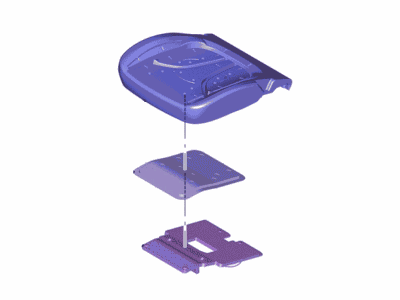 Ford GJ7Z-78632A22-A Pad - Seat Cushion, Passenger Side