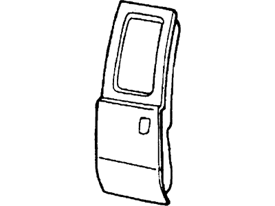 Ford 4C3Z-2624630-AA Door Assembly - Rear - Less Hinges, Passenger Side