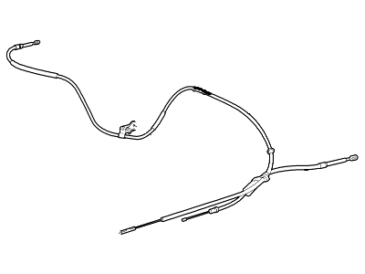 2004 Ford F-150 Heritage Parking Brake Cable - 5L3Z-2A635-BL