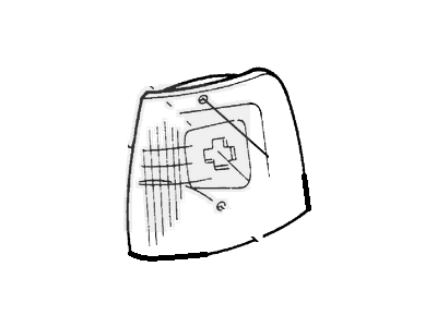 Ford F2TZ-15A201-C Side Marker Lamp, Passenger Side