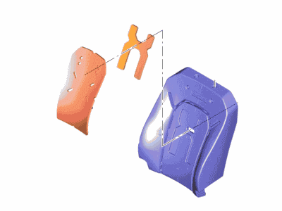 Ford JC3Z-2664810-A Pad - Seat Back