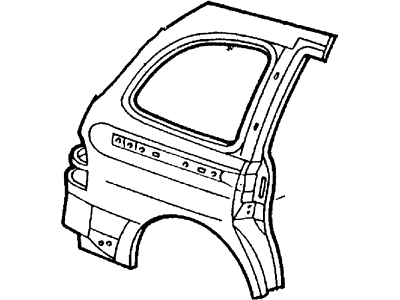 Ford XF2Z-16279D46-AA Panel - Body Side