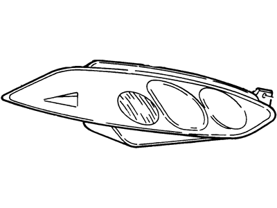 2002 Mercury Cougar Headlight - 1S8Z-13008-EB