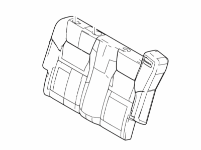Mercury 8L2Z-7866600-GF Cover Assy - Rear Seat Back