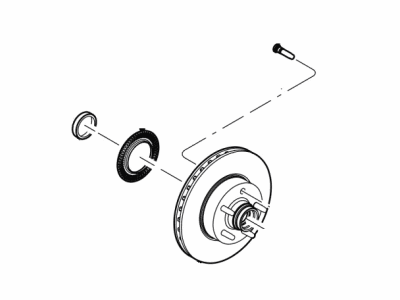 Ford YL2Z-1V102-CA Hub And Disc Assy