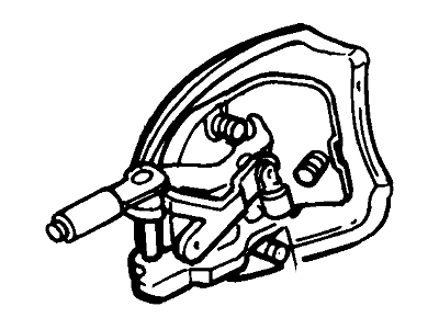 2002 Mercury Villager Door Handle - XF5Z-1222404-AAPTM