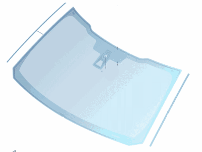 Ford JL3Z-1503100-A Glass - Windscreen