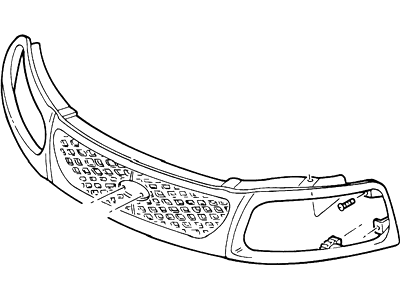 Ford 2L3Z-8200-BAB Grille Assy - Radiator             
