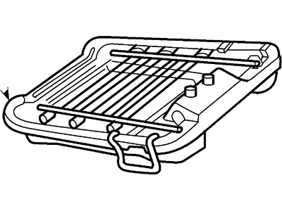 3F2Z-54632A22-BA Ford Pad, Passenger Side Illustration 1 of 1