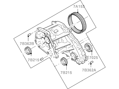 Ford 1L2Z-7005-ZA Case Assembly - Transmission, Front