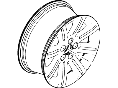 8A8Z-1007-A Ford Wheel Assembly Illustration 1 of 1
