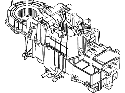 Ford 8L8Z-19B555-B Evaporator And Housing Assembly