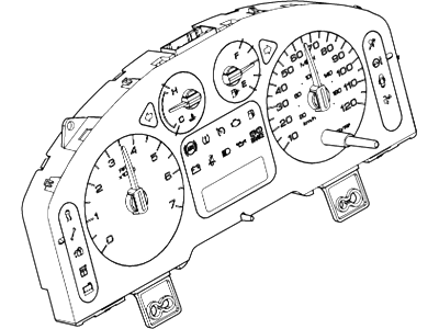 2007 Ford Freestyle Instrument Cluster - 7F9Z-10849-E
