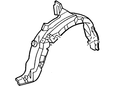 Ford F7CZ-16103-AA Fender Liner, Driver Side