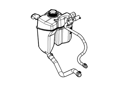 Lincoln XW4Z-8A080-AA Tank Assy - Radiator Overflow