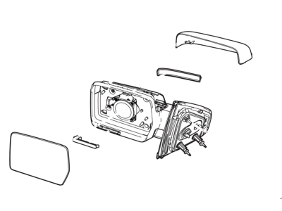 Ford 9L3Z-17683-AACP Mirror Assy - Rear View Outer