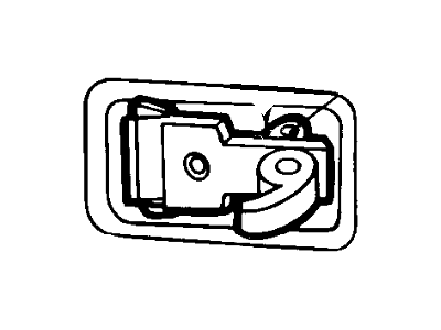 Mercury E4TZ-1021818-A Handle, Inside