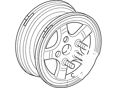Ford YL3Z-1015-CA Wheel Assy                         