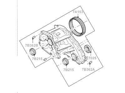 Ford 6L2Z-7005-B Case Assembly - Transmission, Front 6L2Z-7005-B Ford Case Assembly - Transmission, Front Illustration 1 of 1