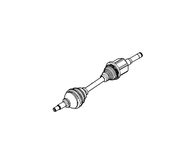 Ford CA8Z-3B437-A Shaft - Front Axle, Driver Side