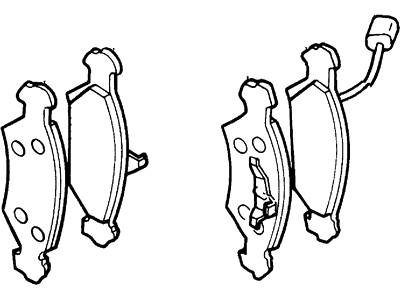 Ford Contour Brake Pads - 2U2Z-2V001-JA