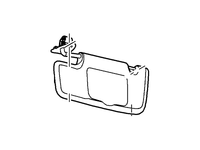 Ford DR3Z-6304105-CA Visor Assy - Sun