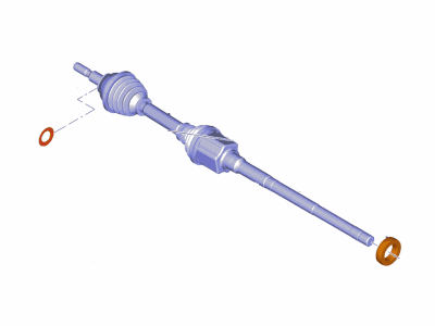 Lincoln G2GZ-3B436-C Shaft - Front Axle