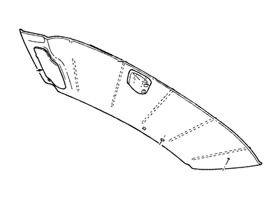 Mercury Grand Marquis Sun Visor - YW7Z-5404105-EAD