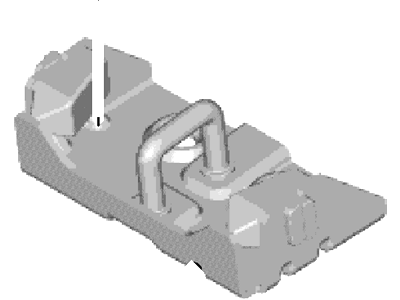 Ford BK2Z-61404A42-A Plate - Door Lock Striker