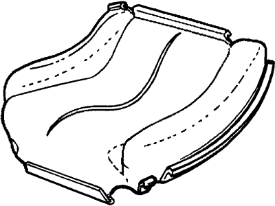 Ford F8RZ63638A04BAK Seat Cover, Rear Passenger Side