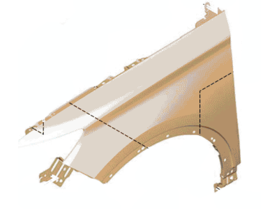 Lincoln KJ7Z-16005-A Fender Assy - Front