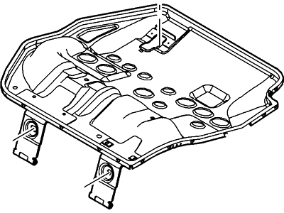 Ford CV6Z-5863160-A Frame And Spring - Rr Seat Cushion