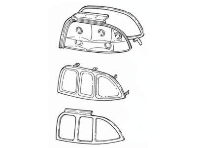 Ford F7ZZ13404CA Lamp Assembly Rear Stop And Turn
