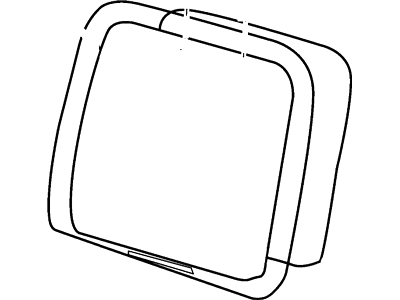 Ford 4C7Z-7866600-TAB Cover Assy - Rear Seat Back        