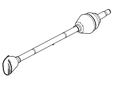 Ford 6S4Z-3B436-BA Shaft - Front Axle